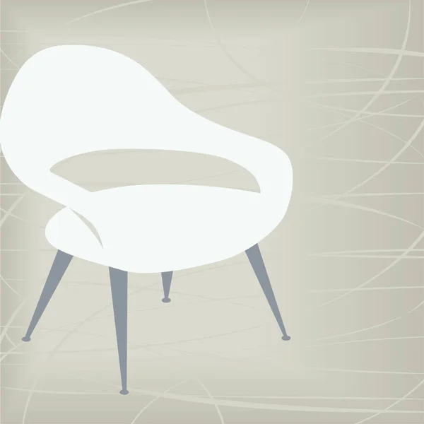 Elemento Design Elegante Cadeira Vintage Retro Arquivo Camadas Fácil Editar — Vetor de Stock
