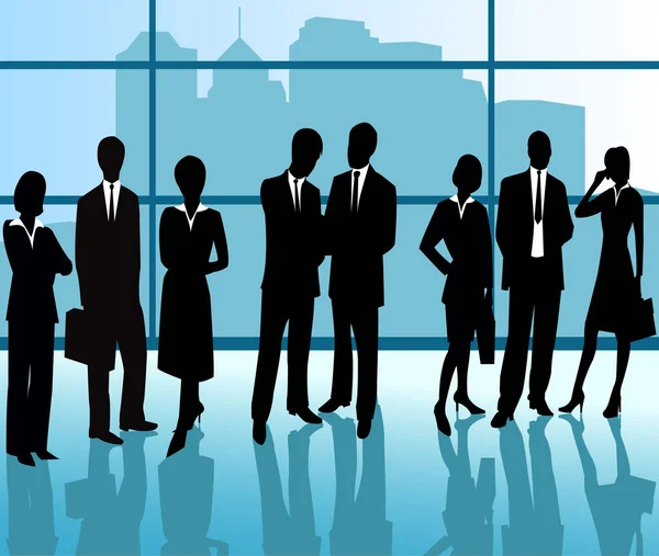 Business People Illustration Silhouette Vectorielle — Image vectorielle