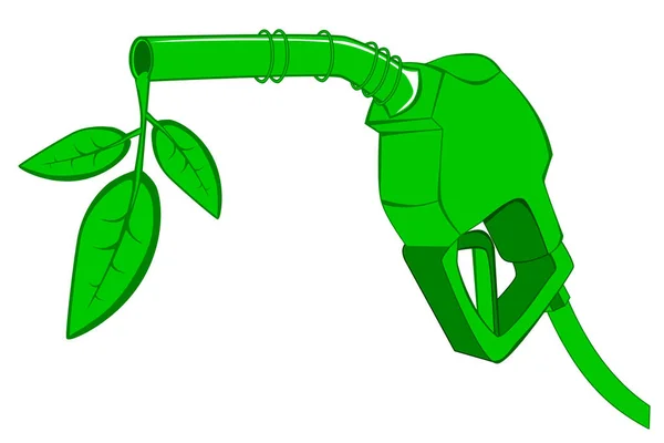 叶绿气泵喷嘴 — 图库矢量图片