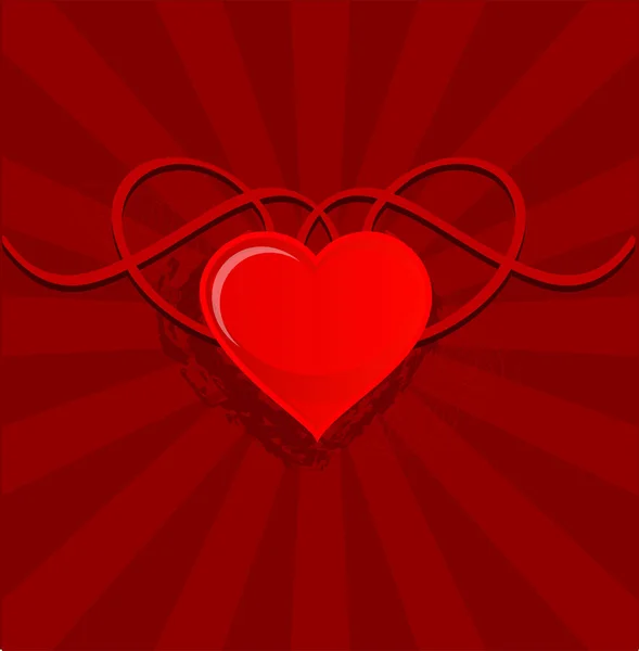 Valentine Hintergrundbild Farbige Illustration — Stockvektor
