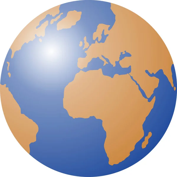 Globe Monde Vectoriel Illustration Eps Format Modifiable — Image vectorielle