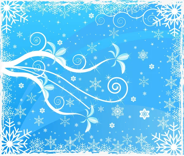Abstract Artistic Winter Background Vector — Stock Vector