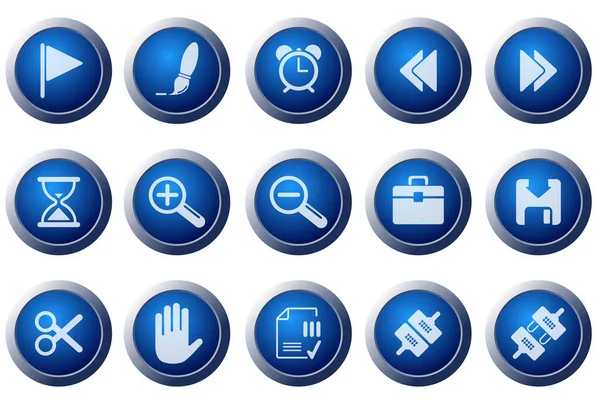 Toolbar Interface Icons — Stock Vector