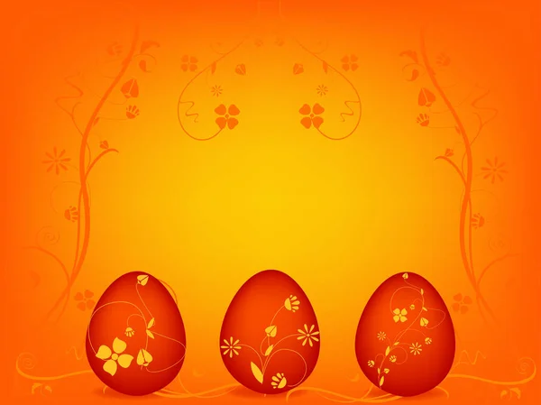 Floral Πασχαλινό Αυγό Διάνυσμα Φόντο — Διανυσματικό Αρχείο