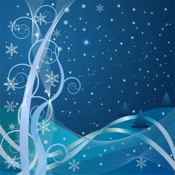 Abstract Winter Background Vector — Stock Vector
