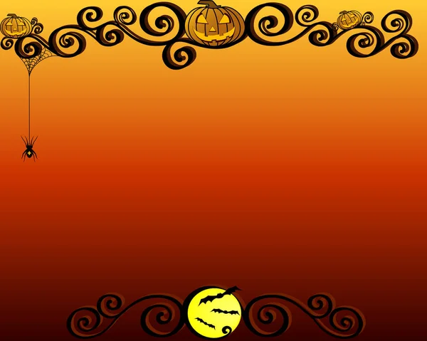Immagine Sfondo Halloween Illustrazione Colori — Vettoriale Stock