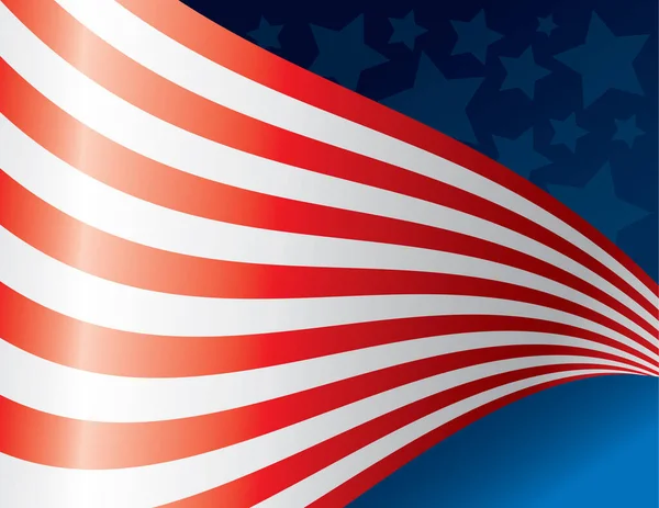 アメリカの赤 青の星とストライプは どんな愛国的な機会にも最適です — ストックベクタ