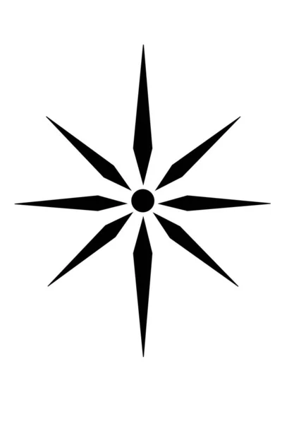 Tatouage Étoile Tribal — Image vectorielle