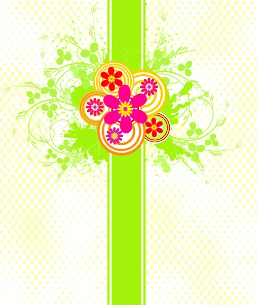 Fundo Floral Imagem Vetorial Ilustração Colorida —  Vetores de Stock