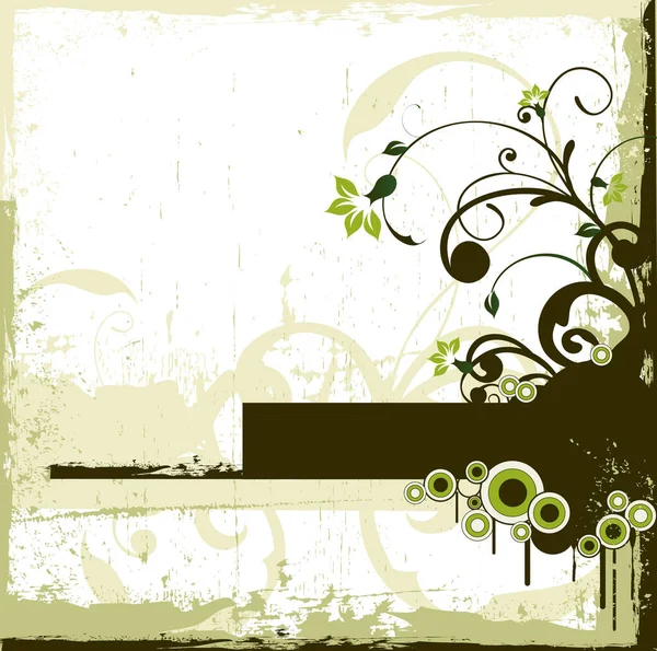 Floraler Hintergrund Bild Farbige Illustration — Stockvektor