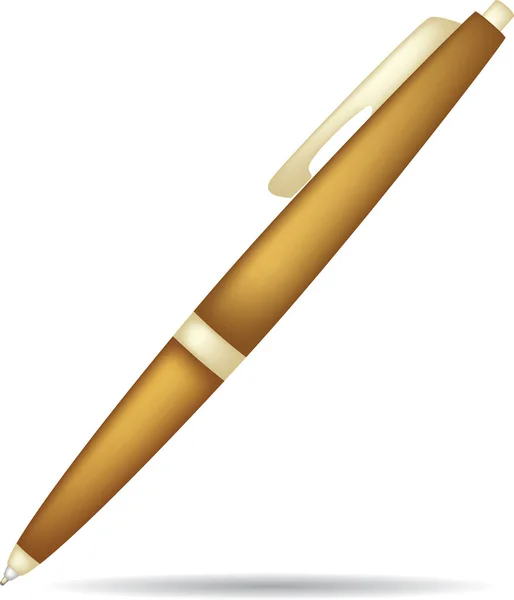 Kugelschreiber Vektorillustration Ist Isoliert Auf Weißem Hintergrund Eine Nahaufnahme — Stockvektor