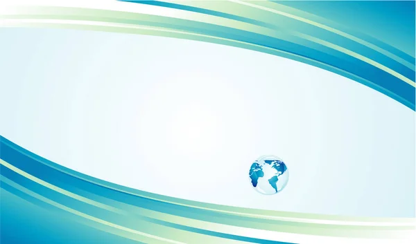 バック グラウンドのような使用する光沢のある繊細な青い地球アイコン — ストックベクタ