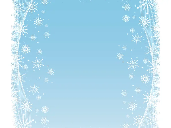 Abstract Sneeuwvlok Achtergrond Afbeelding Kleur Illustratie — Stockvector