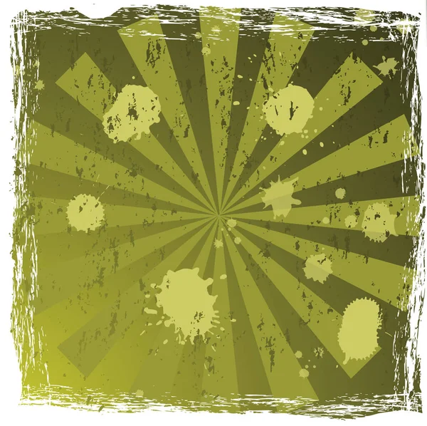 Зеленая Абстрактная Иллюстрация Брызгами Балками Вектор — стоковый вектор