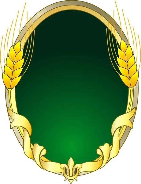 Иллюстрация Векторного Логотипа Зерном — стоковый вектор