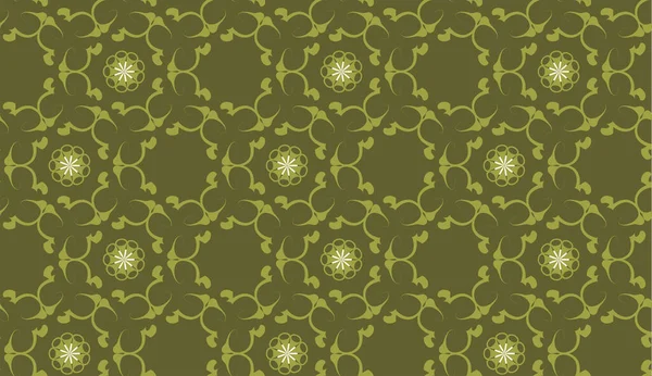 Nahtlose Florale Tapete Hintergrund Wiederholt Muster — Stockvektor