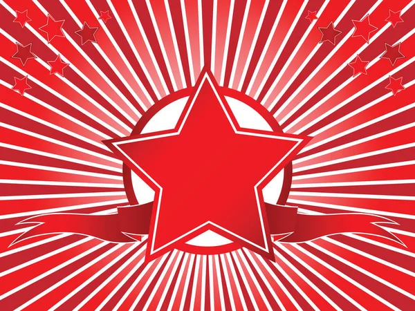Award Illustration Hvězda Stuha — Stockový vektor