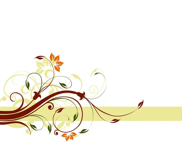 Illustration Zeichnung Von Floralen Hintergrund — Stockvektor