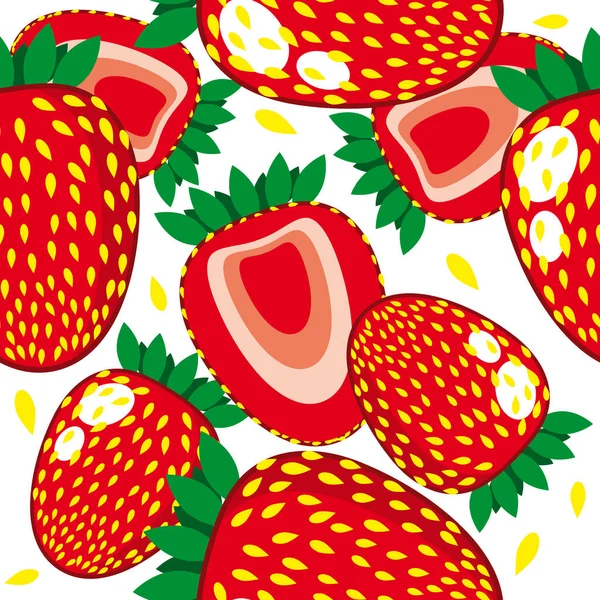 Απρόσκοπτη Φόντο Ζουμερά Φρούτα — Διανυσματικό Αρχείο