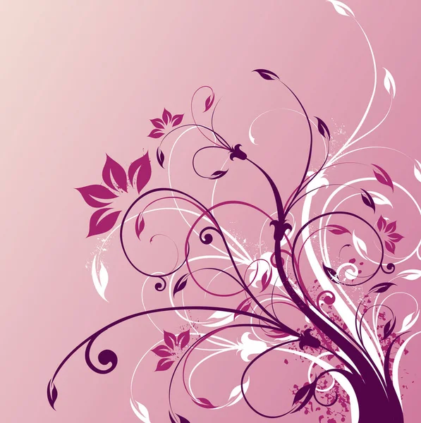 Bloemen Achtergrond Afbeelding Kleur Illustratie — Stockvector