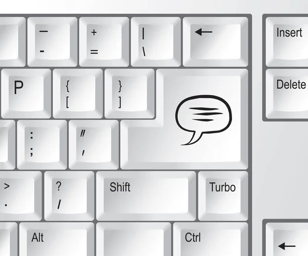 键的计算机键盘 — 图库矢量图片