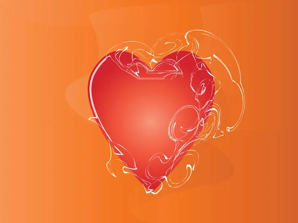 Vektor Představující Valentýnské Srdce — Stockový vektor