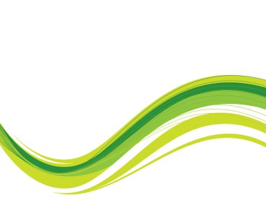 Tasarımlarınızda kullanmak için canlı ekoloji dalgası.