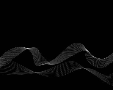 Soyut vektör dalga formu tasarımı