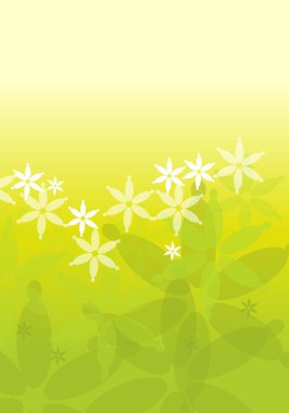 Daireler ve şekillerle yeşil arkaplan sunum arkaplanı için ideal