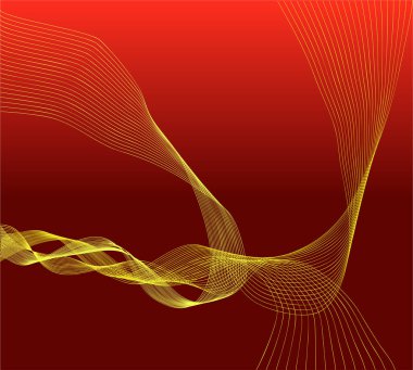 Dalga biçimlerinin soyut vektör arkaplanı