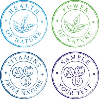 yaratıcı pul resmi - renk illüstrasyonu