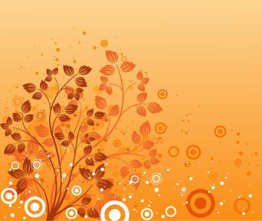 Çiçek vektörü arkaplan resmi - renk illüstrasyonu