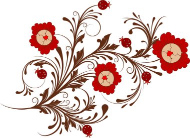 Tasarım için soyut vektör çizimi.