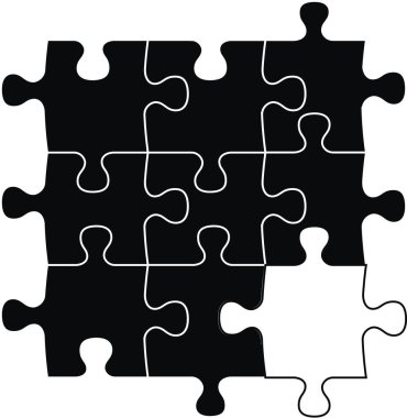 bulmaca parçalarının ilüstrasyonu