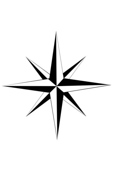 Tengerészeti Csillag Kép Színes Illusztráció — Stock Vector