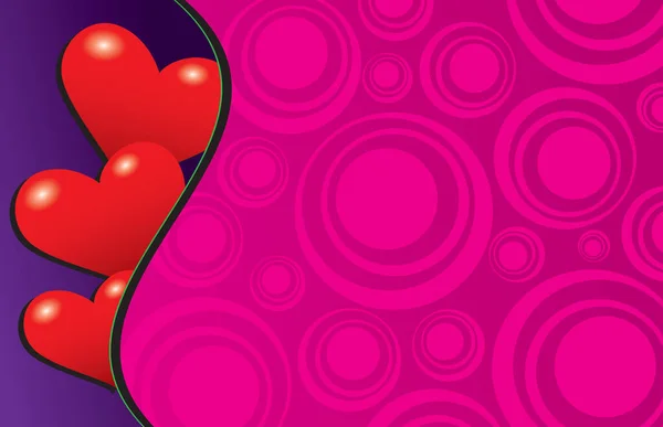Colorful Valentine Background Perfect Invitation Card — Stock Vector