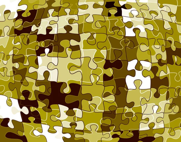 Editable Vector Background Illustration Abstract Jigsaw Pattern — Stock Vector