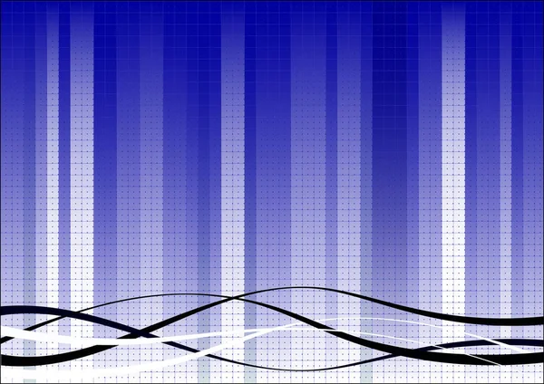 Blue Fading Business Graphic Black White Swirl — Stock Vector
