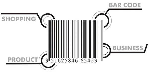 Bar Code Graphic Signs — Stock Vector