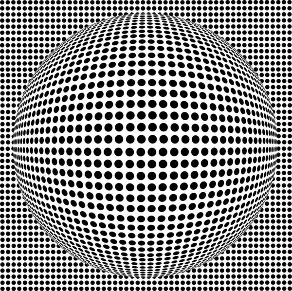 Halftone Background Blowing Circles — Stock Vector