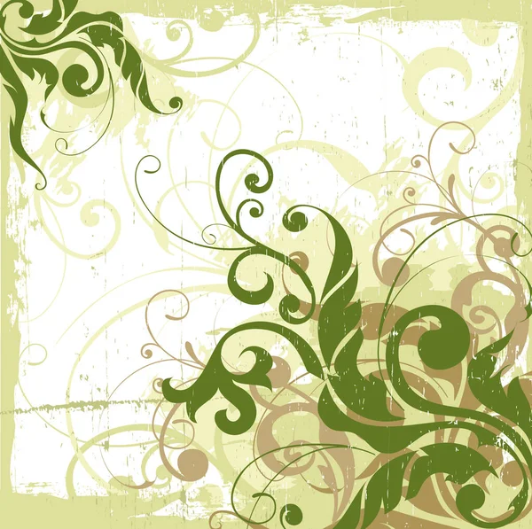 Bloemen Achtergrond Afbeelding Kleur Illustratie — Stockvector
