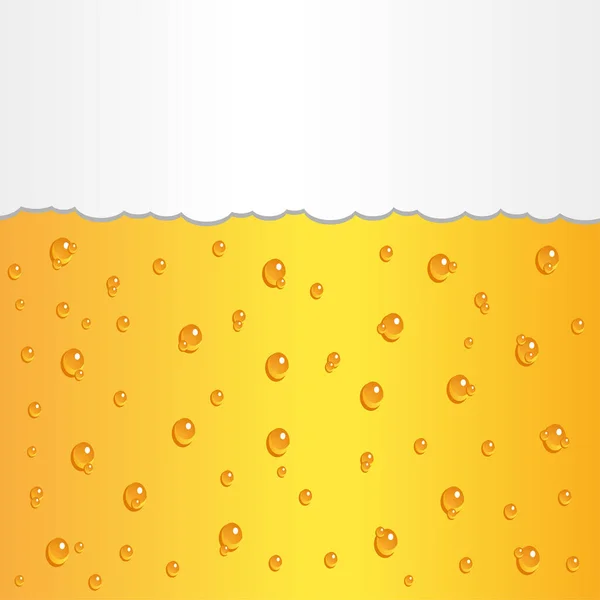 泡泡和泡沫的啤酒杯 — 图库矢量图片