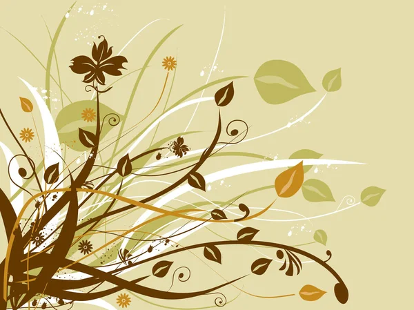 Fond Floral Illustration Dessin — Image vectorielle