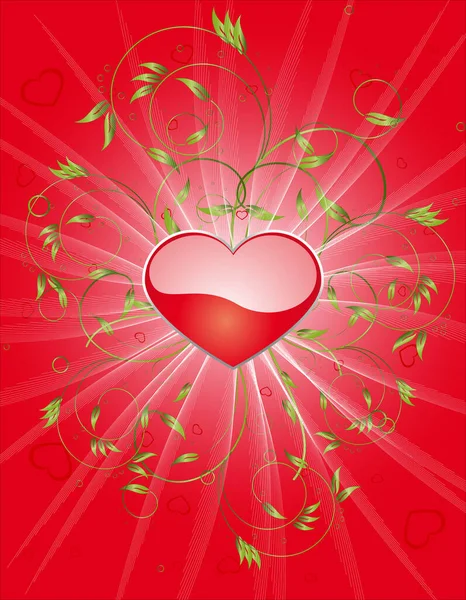 Illustration Valentine Kärlek Bakgrund — Stock vektor