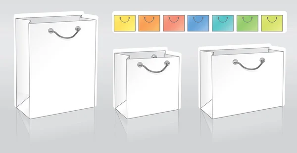 Logon Için Farklı Şekillerde Alışveriş Paketi — Stok Vektör
