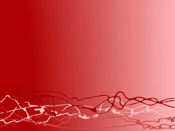 赤い背景の上の赤いランダム線 理想的な背景 グラフィック要素またはコピーパック — ストックベクタ