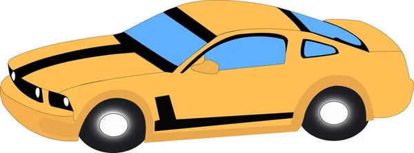 Изображение Автомобиля Цветная Иллюстрация — стоковый вектор