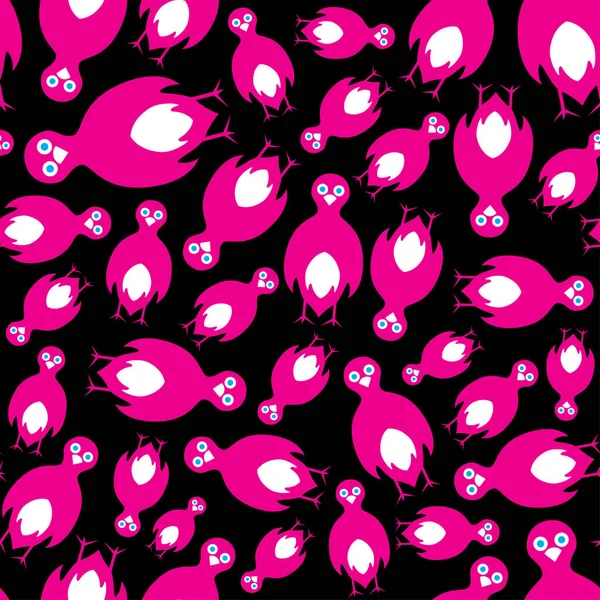 Seamless Bird Pattern Image Color Illustration — Stock Vector