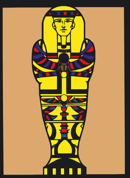 Ілюстрація Єгипетського Силуету Вектора — стоковий вектор