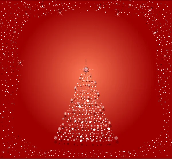 Abstract Vector Christmas Tree — Stock Vector